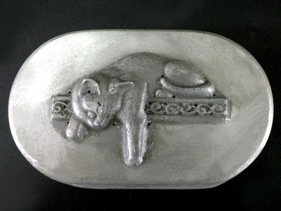 sleeping cat soap mold MPK-L12